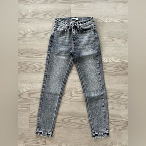 KanCan Acid Wash Skinny Ankle Jeans, Size 24